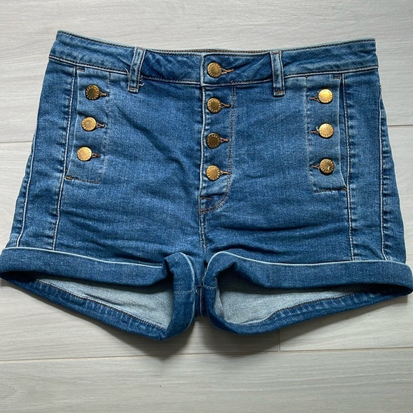 Melissa Odabash Pants - Melissa Odabash Jean Denim Shorts, size small